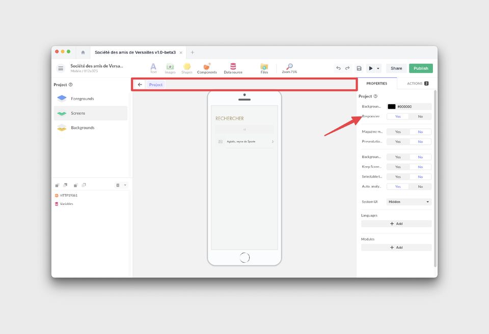 Responsive design | PandaSuite Docs
