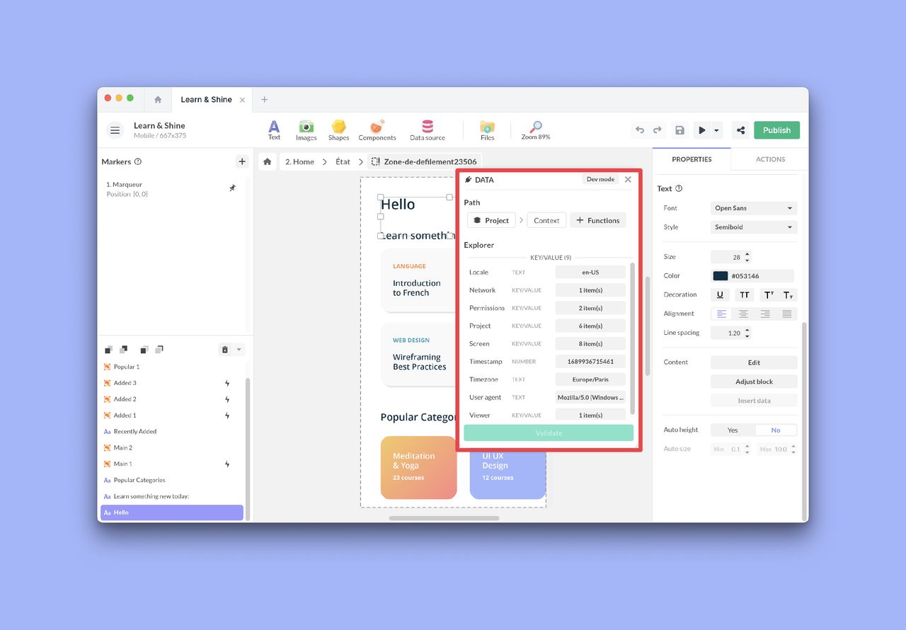Project information | PandaSuite Docs