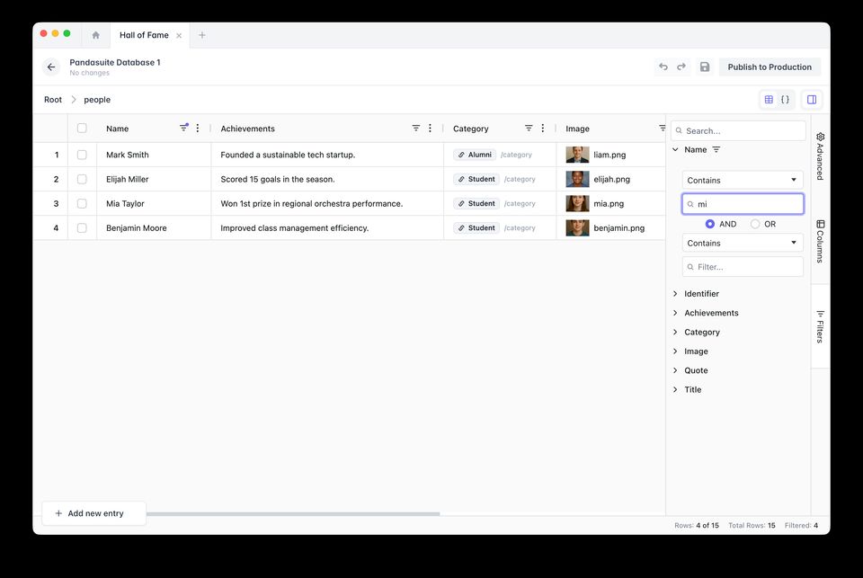 Datastore | PandaSuite Docs