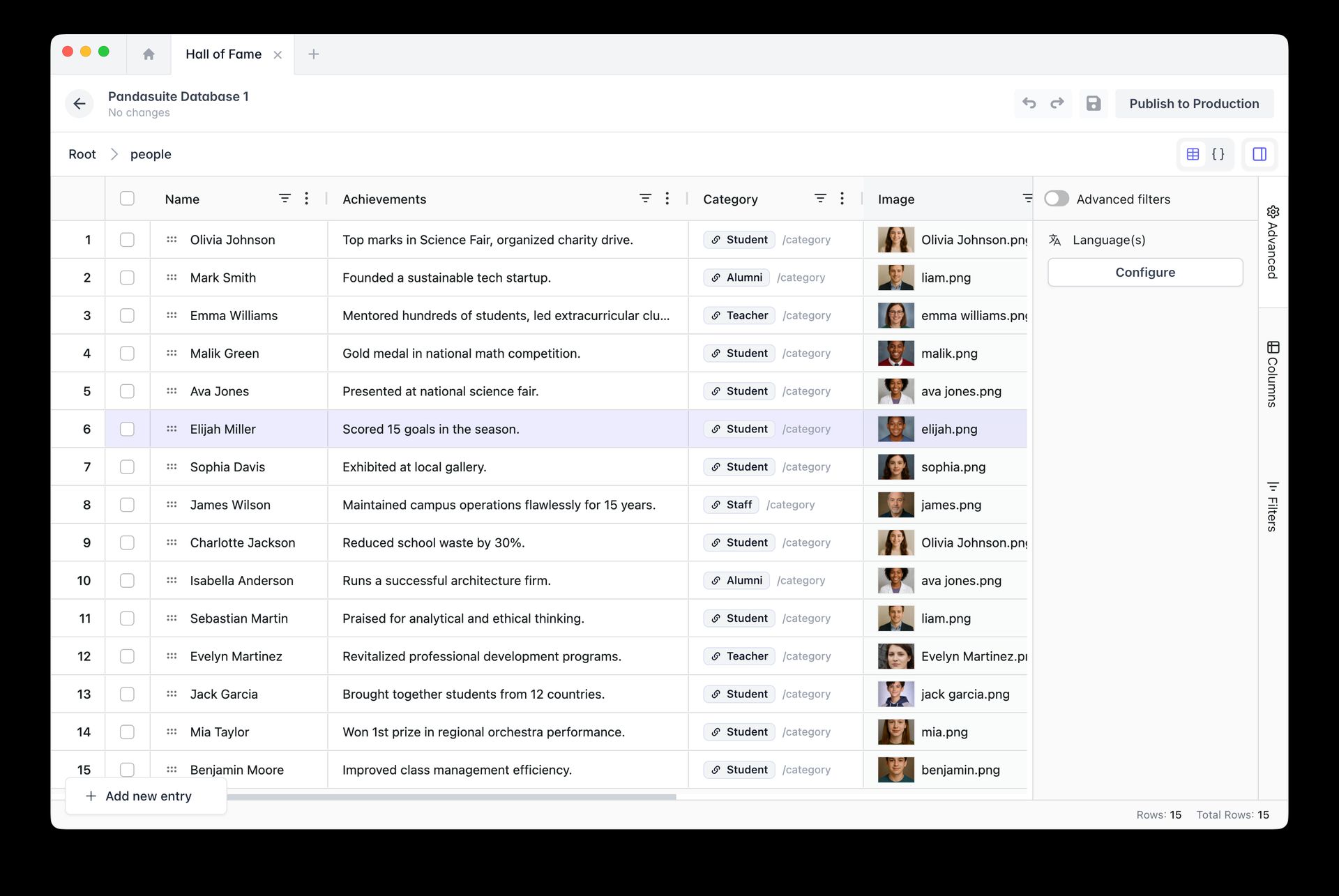 Connect your app to a data source | PandaSuite Docs
