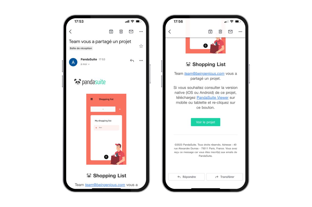Sharing Link | PandaSuite Docs