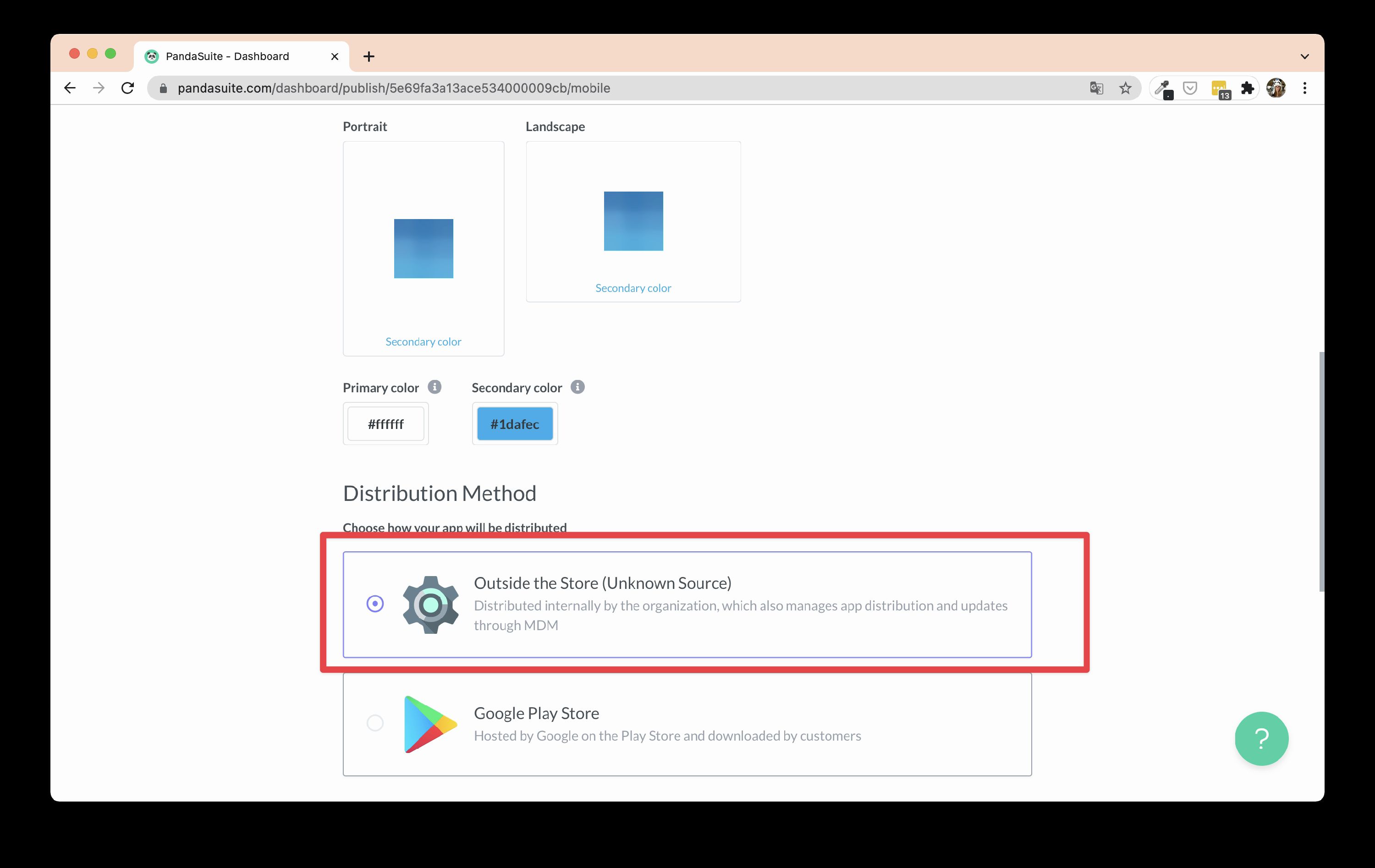 export the apk