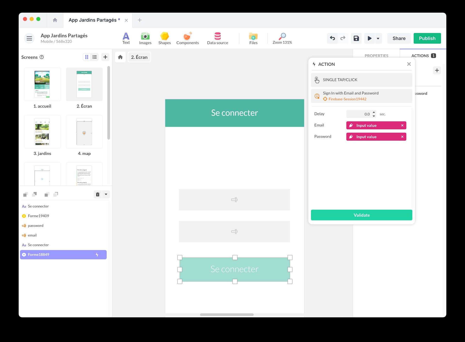 Firebase Session | PandaSuite Docs