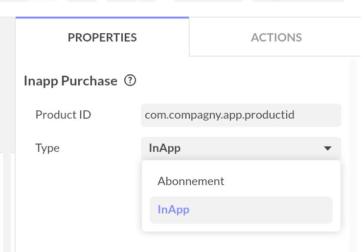 in app properties