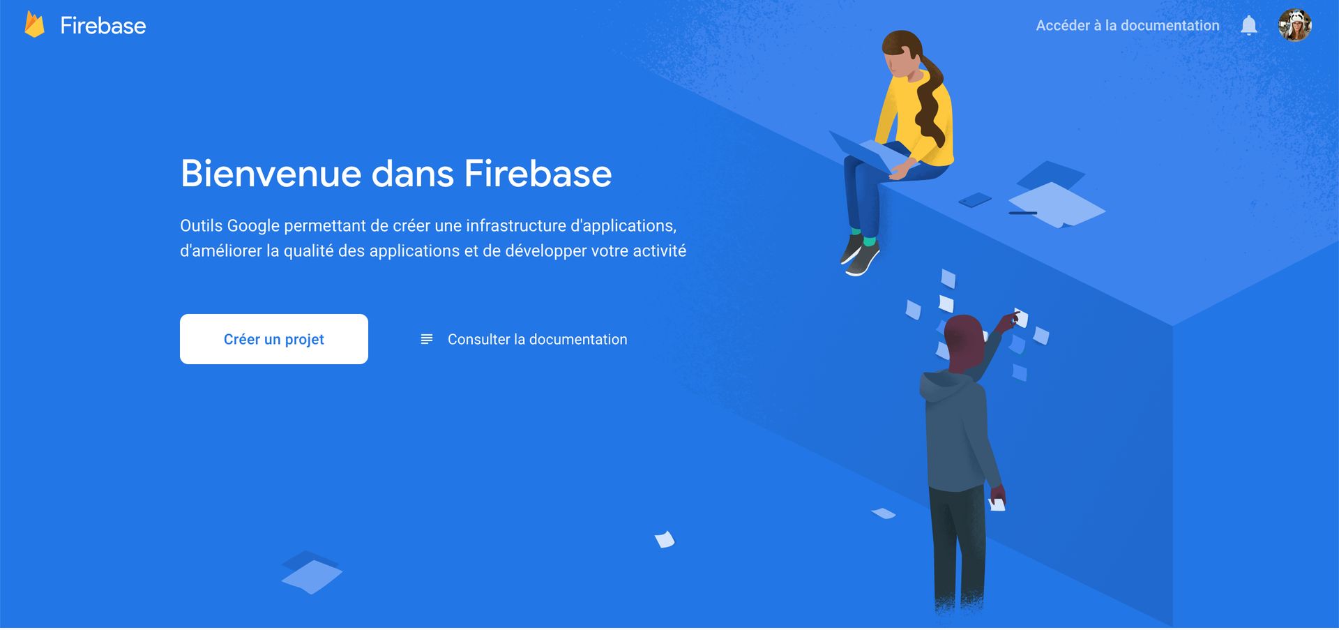 Créer un projet Firebase | PandaSuite Docs