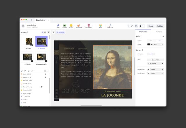 Concevoir l'interface utilisateur | PandaSuite Docs