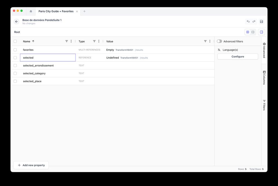 Dynamic page from collection item | PandaSuite Docs