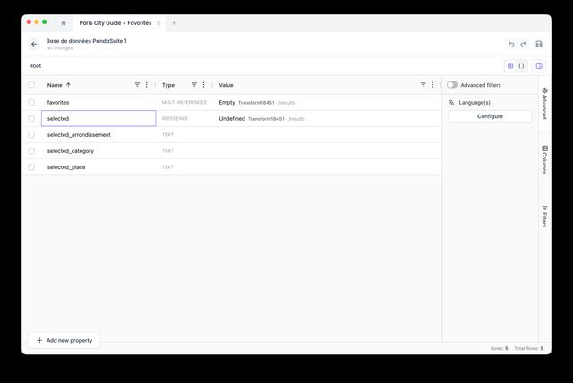 Dynamic page from collection item | PandaSuite Docs