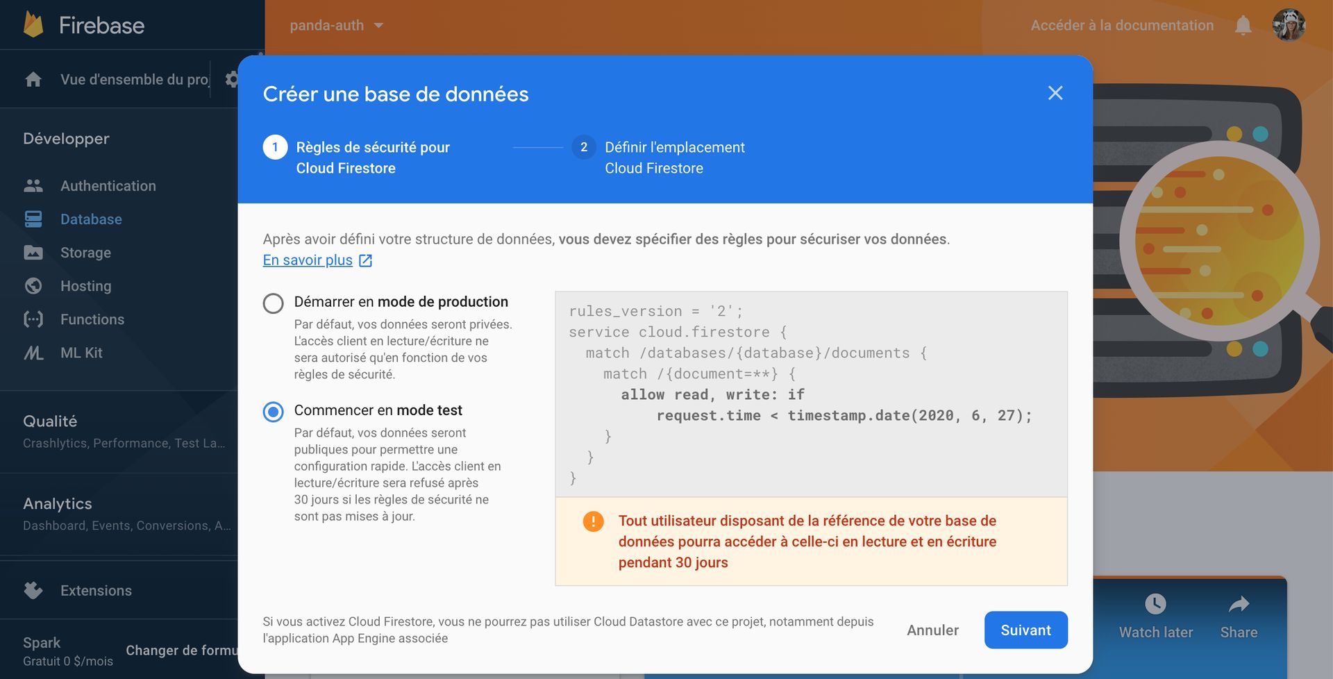 Firebase Session | PandaSuite Docs
