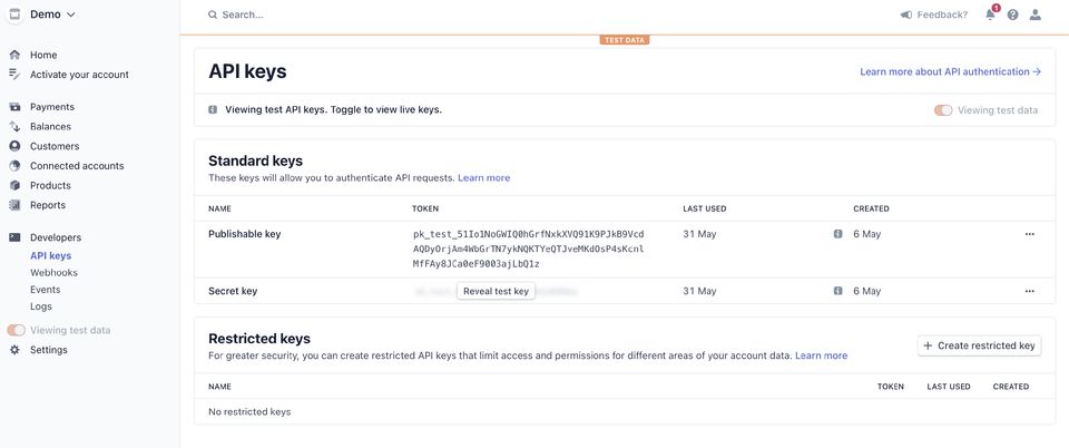 Stripe | PandaSuite Docs