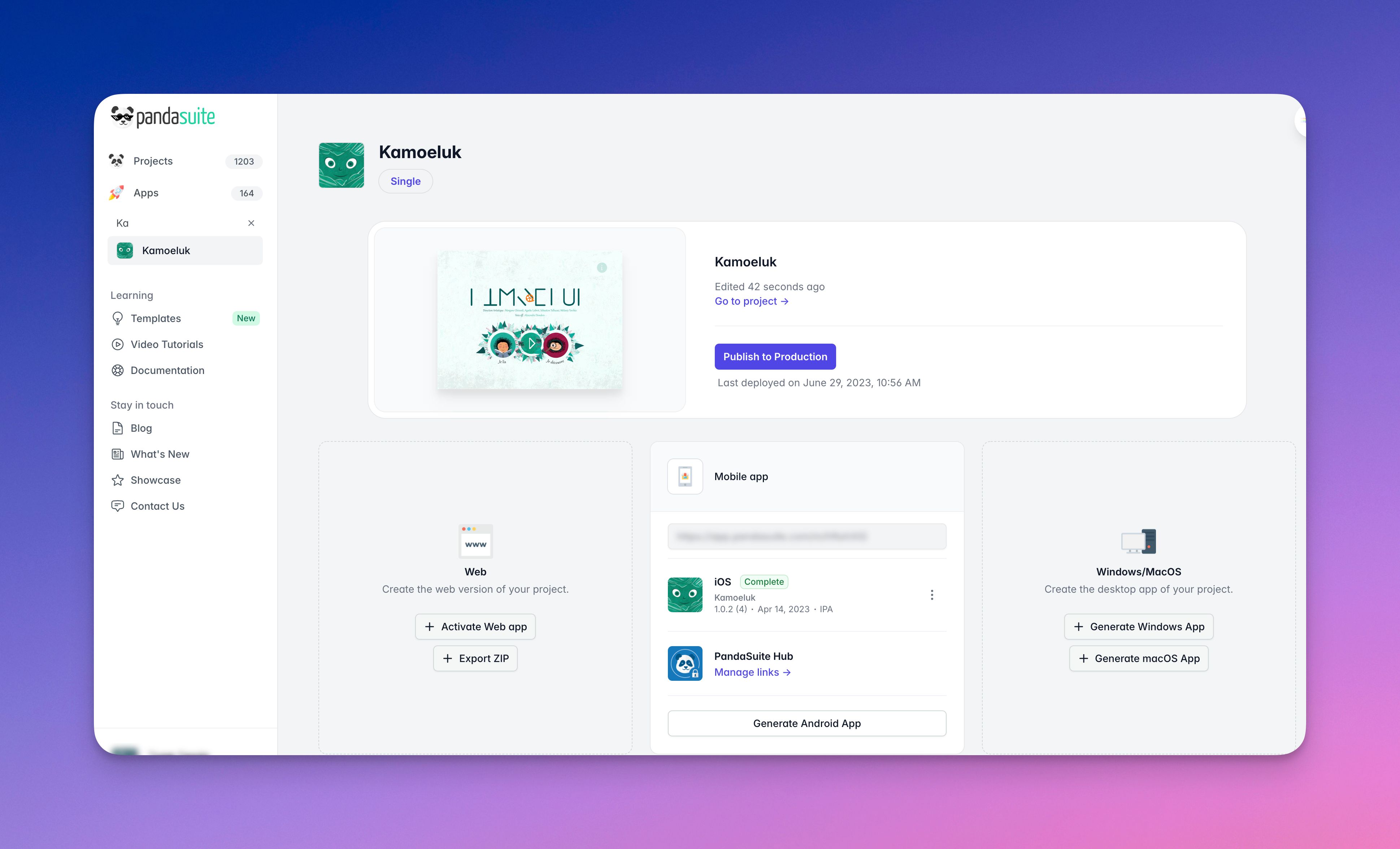 Image of update process